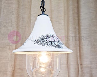 DIONE Pendant Lamp Chandelier with Chain for Outdoor in Ceramic IP43 - Made in Italy - OFFER