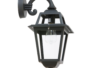 PORTOFINO Buitenwandlamp Klassieke vierkante lantaarn in antracietgrijs aluminium IP43 - Gemaakt in Italië