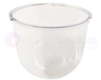 DIONE Replacement Diffuser Cup Lampshade in Transparent Polycarbonate for Lanterns Outdoor Lamps - Made in Italy