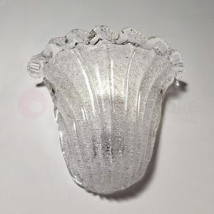 CASANOVA Vintage Classic Wall Lamp in White Metal and Decorated Murano Glass – Handmade Lighting Made in Italy image 2