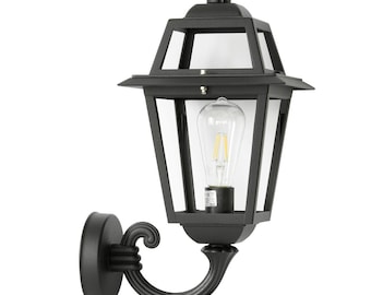 PORTOFINO Buitenwandlamp Klassieke vierkante lantaarn in antracietgrijs aluminium IP43 - Gemaakt in Italië