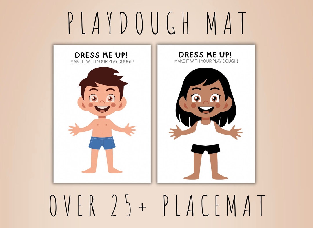Printable Playdough Activity Playdough Placemat Pre-school - Etsy Australia