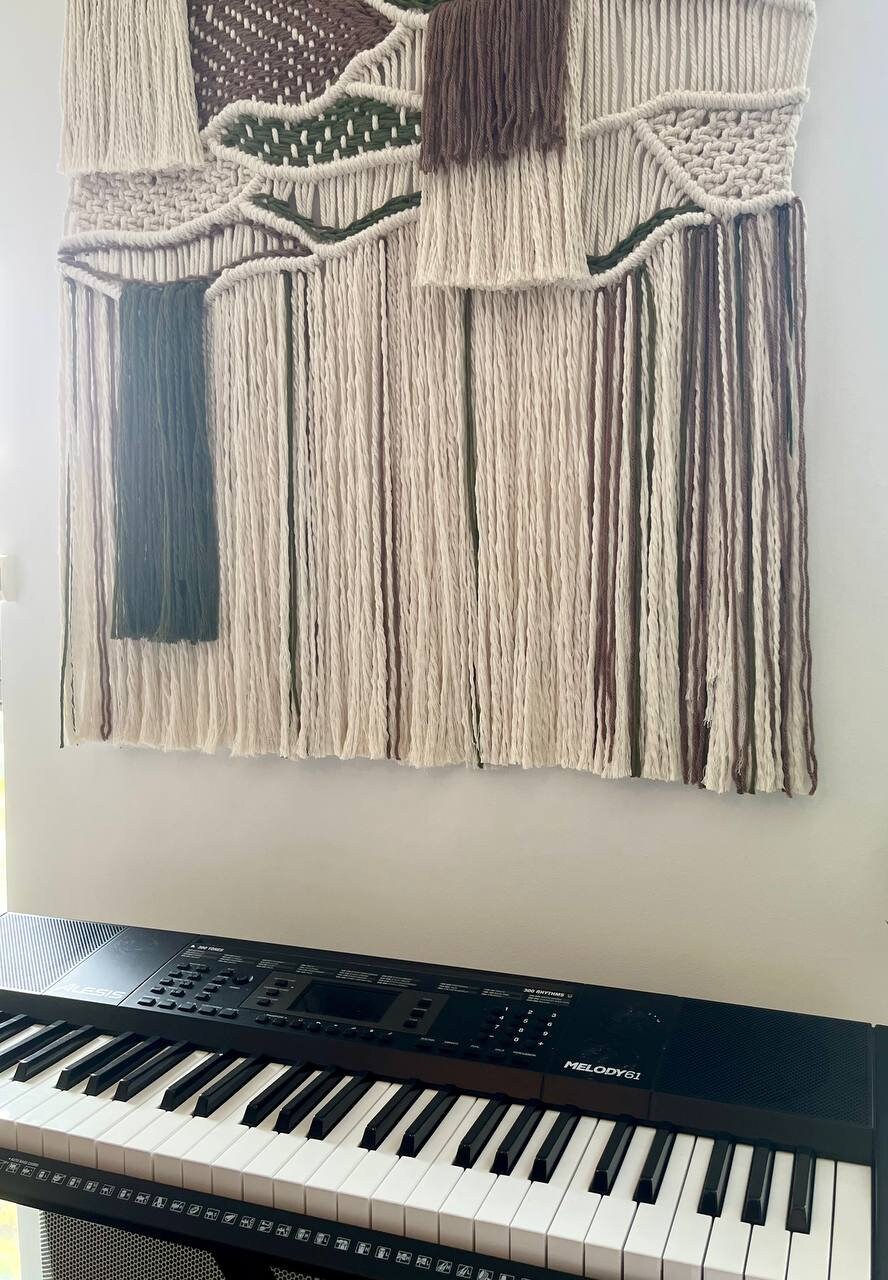Curated visual reference: Textured Macrame Wall Panel Reference: Macramé Wall Panel Macrame Wall Panel