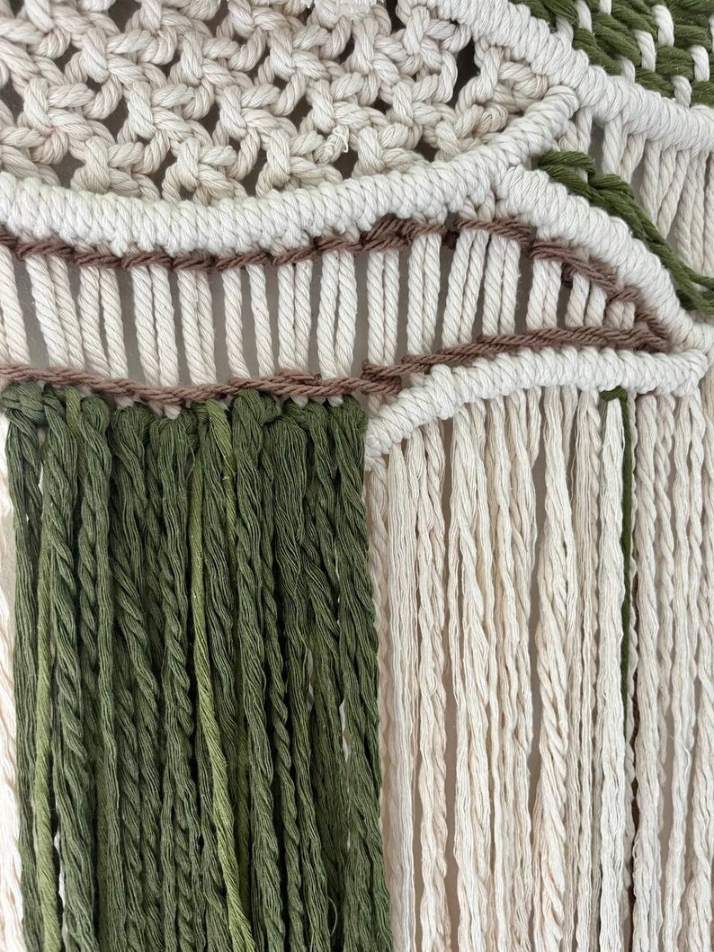 Stunning Textured Macrame Wall Panel image