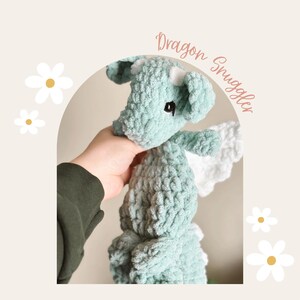 Mini Dragon Knotted Snuggler | Handmade Gifts for Children | Crochet Dragon | Gifts for Baby | Baby Shower Gifts | Nursery Decor