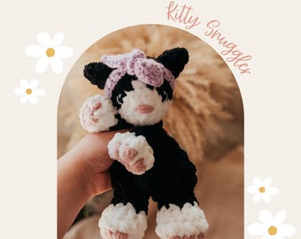 Crochet Kitty Snuggler | Crochet Kitty | Girl Nursery | Handmade Gifts for Children | Boho Nursery Gift | Kitty | Baby Gift |