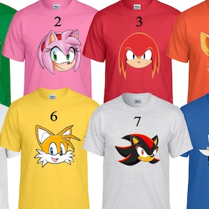 Sonic the Hedgehog Shirt, Sonic Group Matching Shirt.