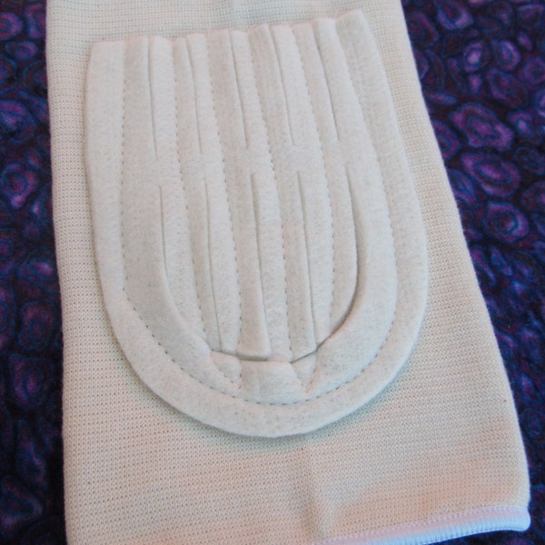 Natural Knee pads - kneepads: Dance, Aikido, Contact Improvisation, trail running, jogging, support, elasticated, soft comfort, cotton, pole