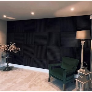 3D Wood Wall Panel Covering Felt-MDF heat and sound insulation-adhesive-wall relief decor-wall panels-acoustic wall panel Livingroom decor