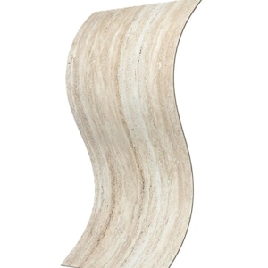 Real Travertine Stone Sheet 24x48 Inch, Flexible Natural Stone Veneer Panel, Luxury Wall Cladding for Interior & Exterior