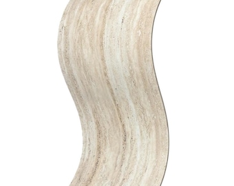 Real Travertine Stone Sheet 24x48 Inch, Flexible Natural Stone Veneer Panel, Luxury Wall Cladding for Interior & Exterior