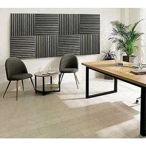 3D Wood Wall Panel Covering Felt-MDF heat and sound insulation-adhesive-wall relief decor-wall panels-acoustic wall panel Livingroom decor