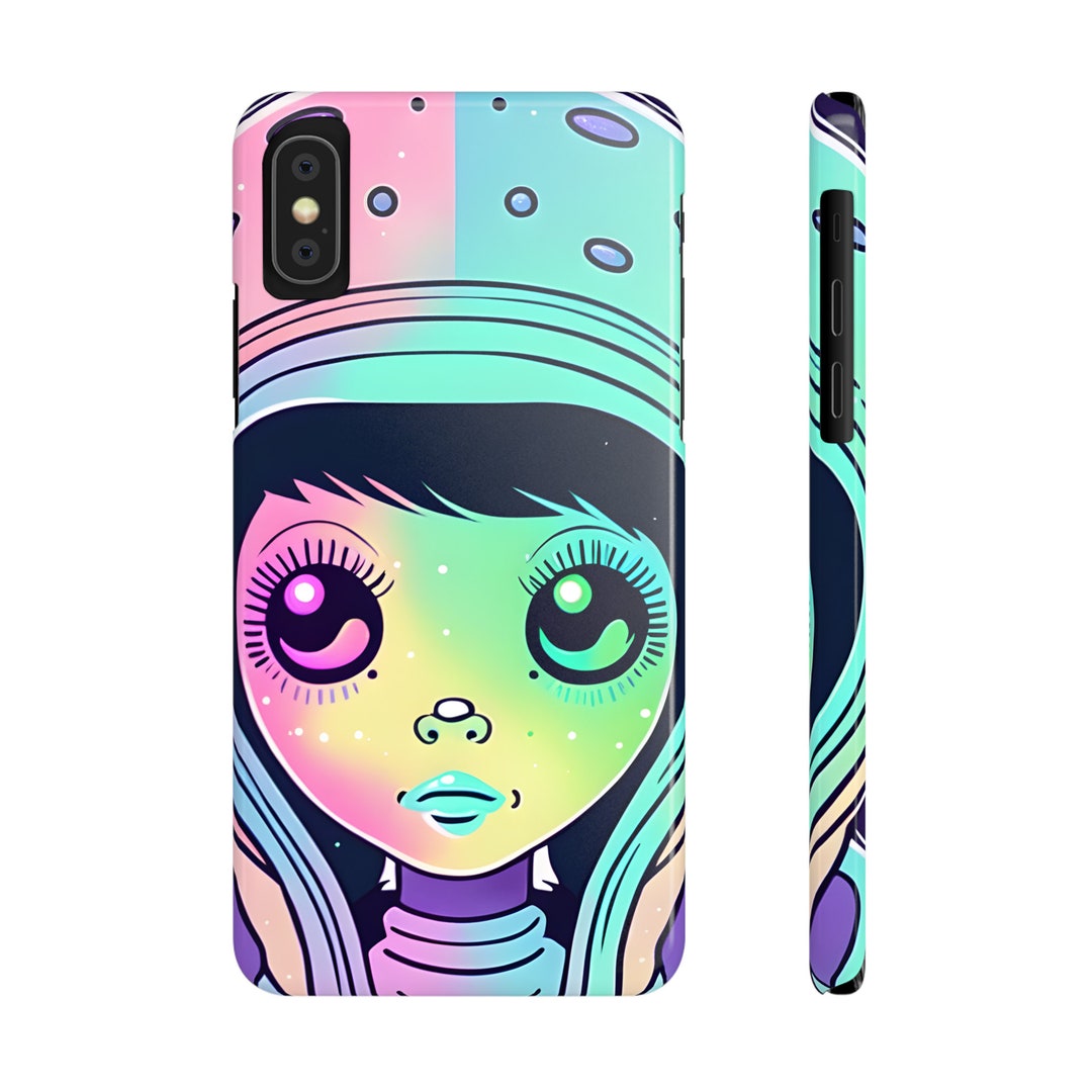Kawaii Cosmic Alien Phone Case, Pastel Colors - Etsy