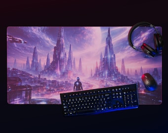 Gaming-muismat met scifi-thema