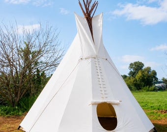 Funda de tela para tipi: resistente y transpirable para alta humedad y lluvia intensa, de 3 m a 10 m (10 a 33 pies).