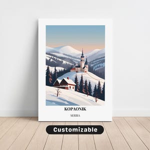 Kopaonik, Serbien Reise Leinwand, Kopaonik, Serbien Reise Poster, Individuelle Leinwand, Poster Wandkunst, Reisekunst, Digitaler Download