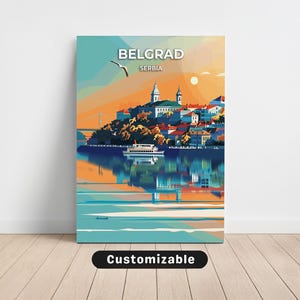 Belgrad, Serbia Travel Canvas , Belgrad, Serbia Travel poster , Custom Canvas , Poster Wall Art , Travel Art , Digital download