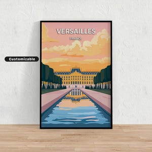 Versailles, France Travel poster , Versailles, France Travel poster , Custom poster , Poster Wall Art , Travel Art , Digital download