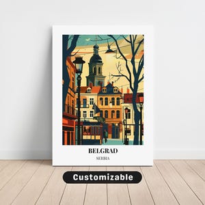Belgrad, Serbia Travel Canvas , Belgrad, Serbia Travel poster , Custom Canvas , Poster Wall Art , Travel Art , Digital download