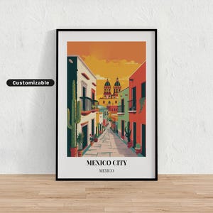 Mexico City, Mexico Travel poster , Mexico City, Mexico Travel poster , Custom poster , Poster Wall Art , Travel Art , Digital download