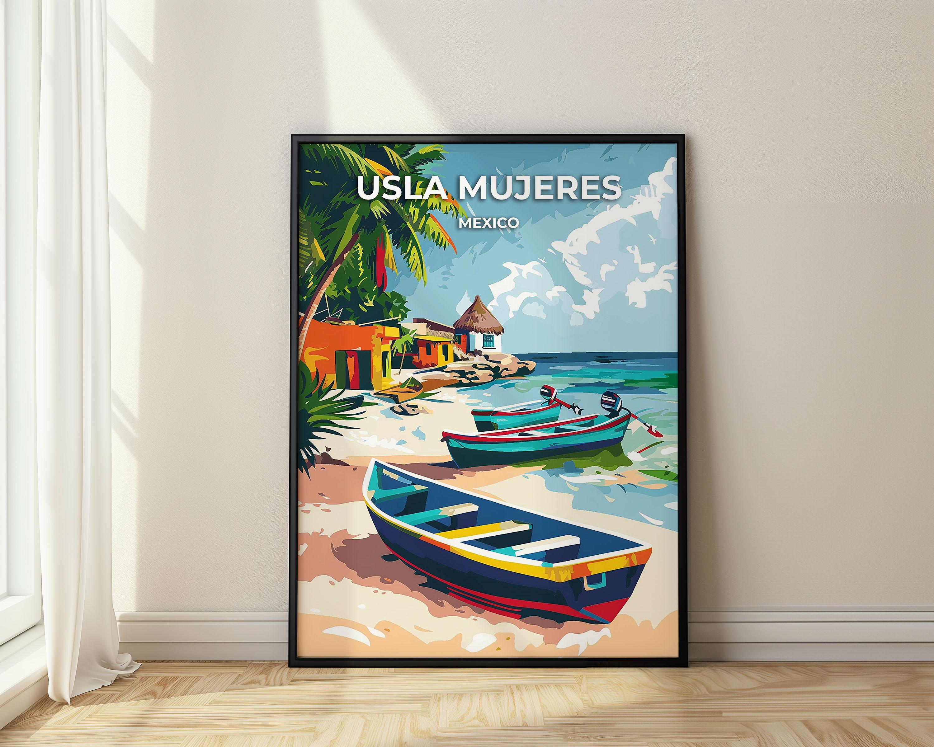 Poster Viaggio Vintage 1951 Veracruz - Ragazza Messicana Stile Retrò 18x24 Pollici