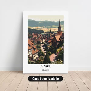 Alsace, France Travel Canvas , Alsace, France Travel poster , Custom Canvas , Poster Wall Art , Travel Art , Digital download