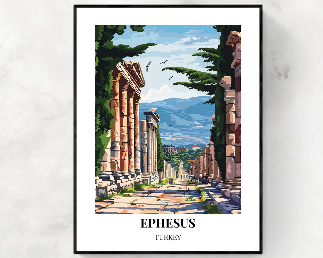 Ephesus Travel Print, Ephesus - Turkey Travel Gift, Printable City ...
