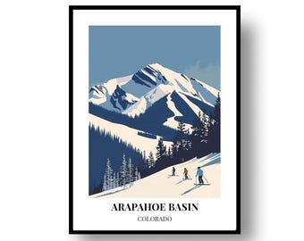 Póster de viaje: Cuenca Arapahoe, Colorado (enmarcado o descarga digital)