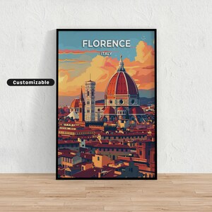 Florence, Italy Travel poster , Florence, Italy Travel poster , Custom poster , Poster Wall Art , Travel Art , Digital download
