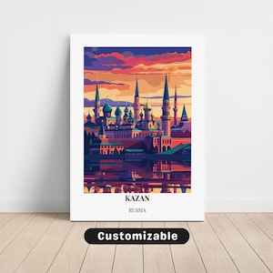 Kazan, Russia Travel Canvas , Kazan, Russia Travel poster , Custom Canvas , Poster Wall Art , Travel Art , Digital download