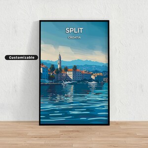 Split, Croatia Travel poster , Split, Croatia Travel poster , Custom poster , Poster Wall Art , Travel Art , Digital download