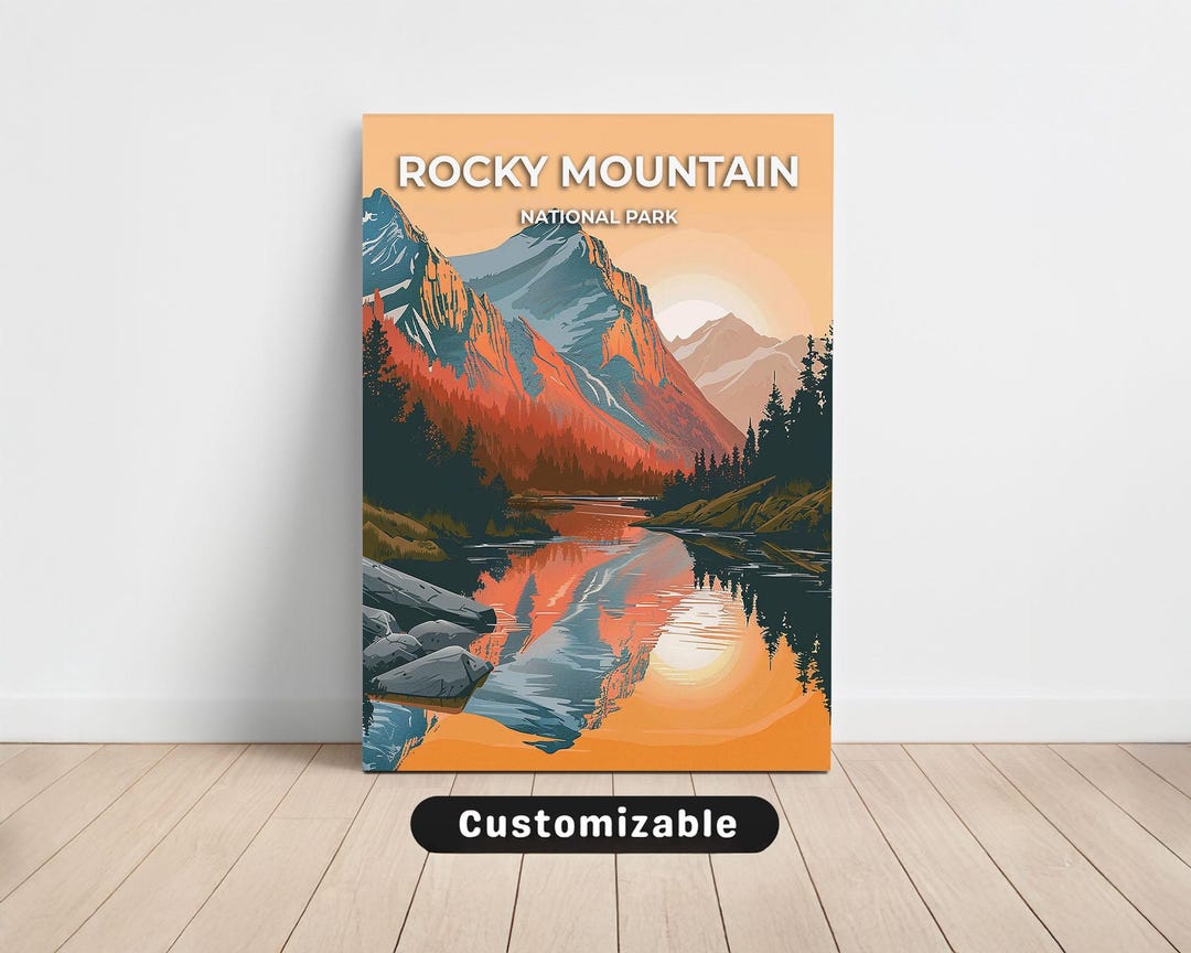 Rocky Mountain, National Park Travel Canvas , Rocky Mountain, National