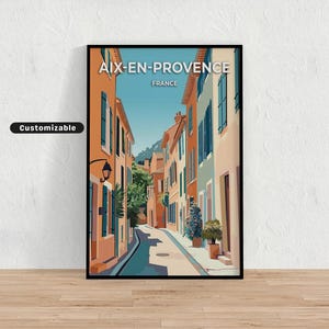 Aix-en-Provence, France Travel poster, Aix-en-Provence, France Travel poster, Custom poster, Poster Wall Art , Travel Art , Digital download