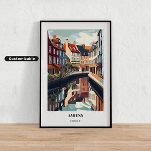 Amiens, France Travel poster , Amiens, France Travel poster , Custom poster , Poster Wall Art , Travel Art , Digital download