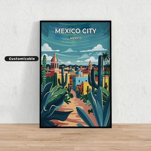 Mexico City, Mexico Travel poster , Mexico City, Mexico Travel poster , Custom poster , Poster Wall Art , Travel Art , Digital download