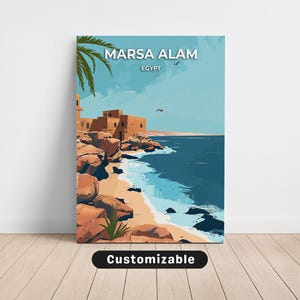 Marsa Alam, Egypt Travel Canvas , Marsa Alam, Egypt Travel poster , Custom Canvas , Poster Wall Art , Travel Art , Digital download