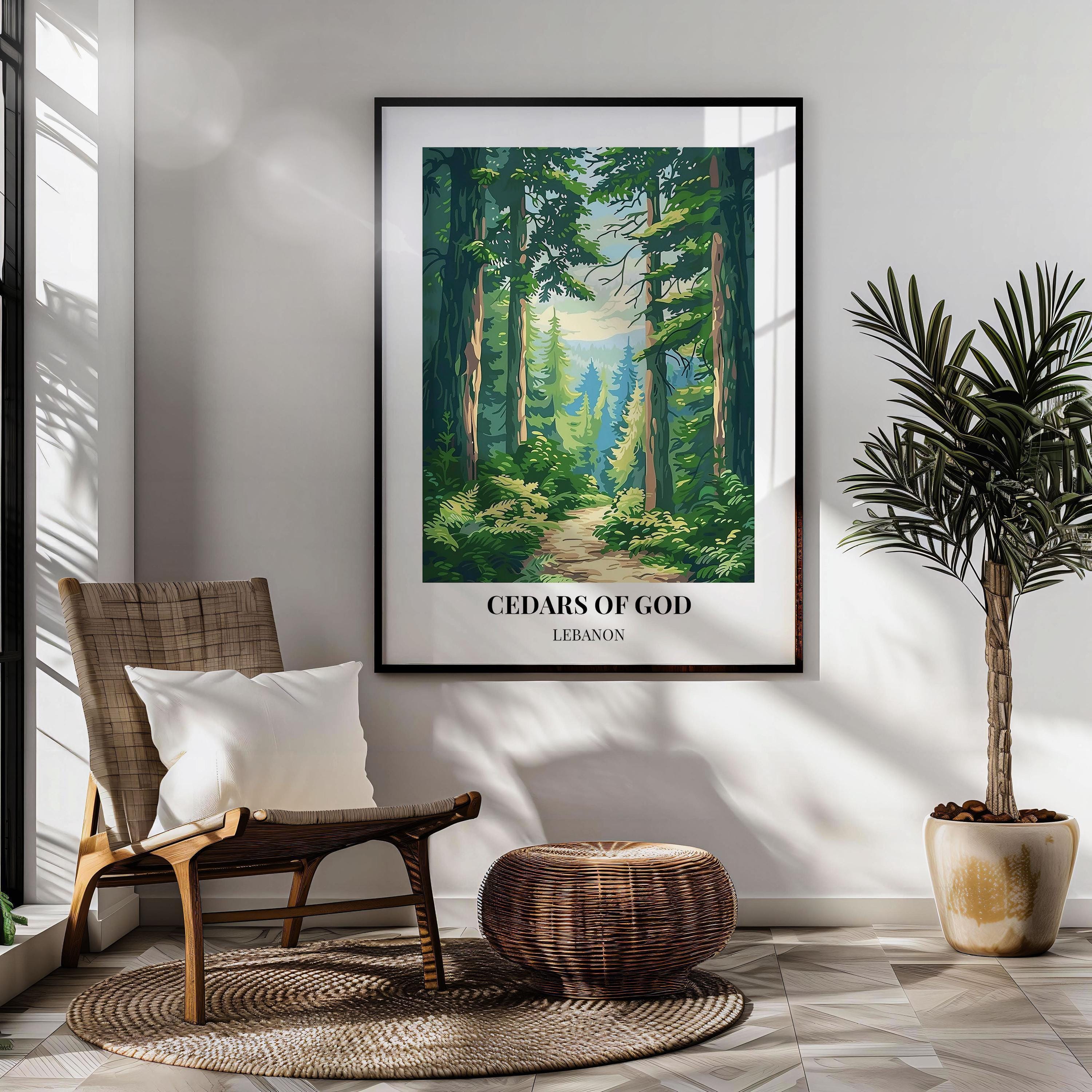 Cedars of God Travel Art - Lebanon Landscape Poster or Canvas - Etsy