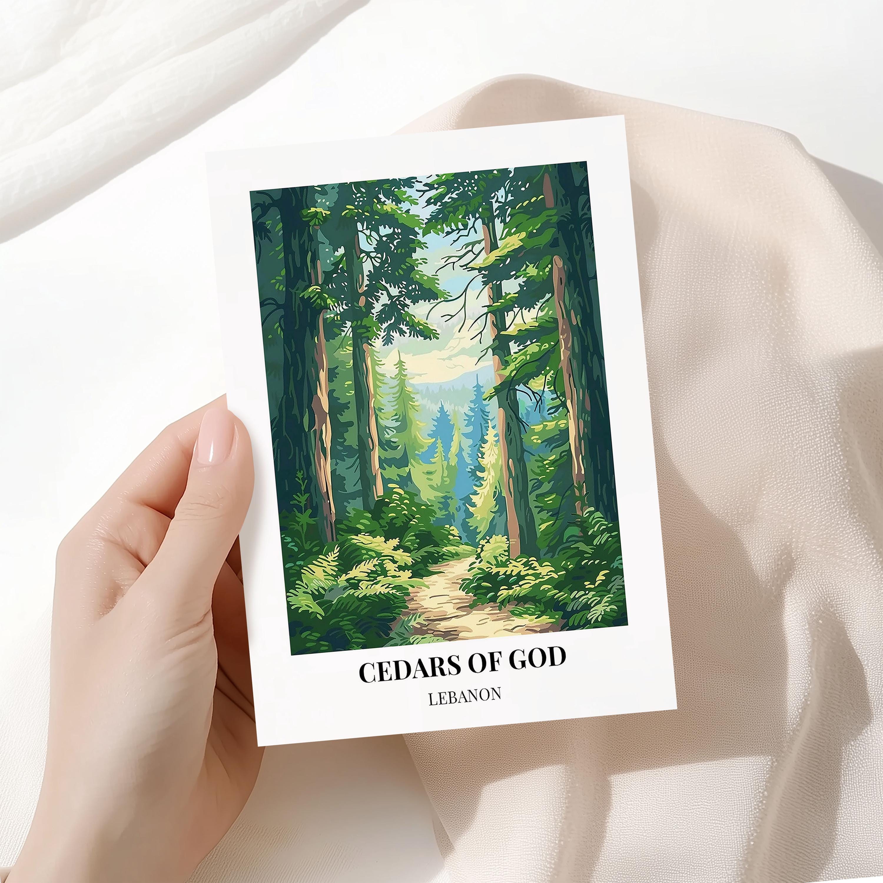 Cedars of God Travel Art - Lebanon Landscape Poster or Canvas - Etsy