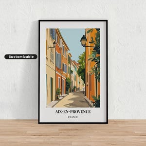 Aix-en-Provence, France Travel poster , Aix-en-Provence, France Travel poster , Custom poster, Poster Wall Art, Travel Art, Digital download