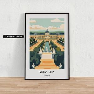 Versailles, France Travel poster , Versailles, France Travel poster , Custom poster , Poster Wall Art , Travel Art , Digital download