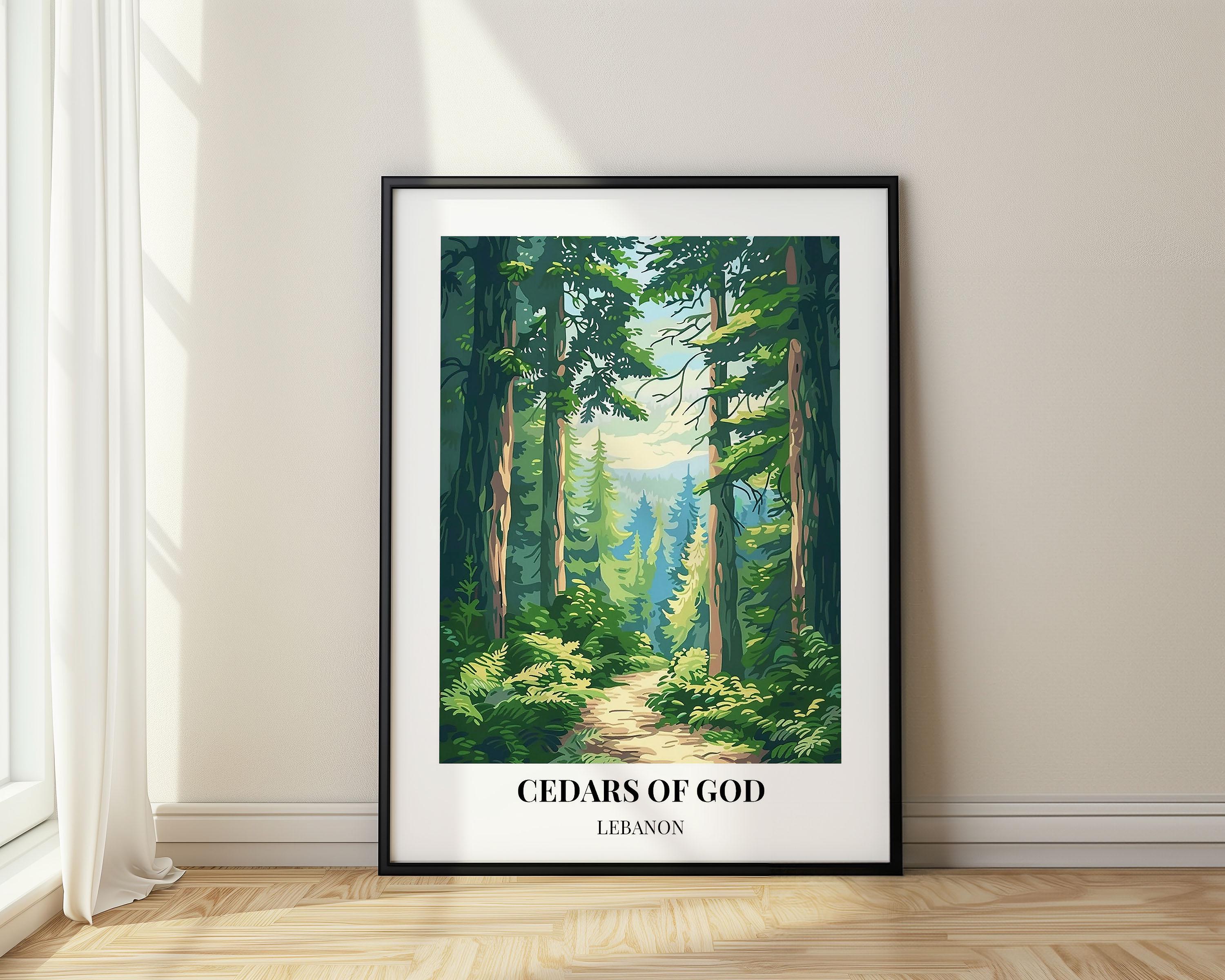 Cedars of God Travel Art - Lebanon Landscape Poster or Canvas - Etsy