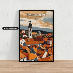 Smederevo, Serbia Travel poster , Smederevo, Serbia Travel poster , Custom poster , Poster Wall Art , Travel Art , Digital download