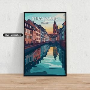 Strasbourg, France Travel poster , Strasbourg, France Travel poster , Custom poster , Poster Wall Art , Travel Art , Digital download