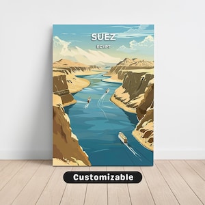 Suez, Egypt Travel Canvas , Suez, Egypt Travel poster , Custom Canvas , Poster Wall Art , Travel Art , Digital download