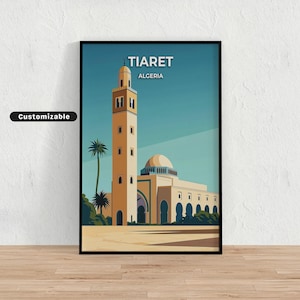 Tiaret, Algeria Travel poster , Tiaret, Algeria Travel poster , Custom poster , Poster Wall Art , Travel Art , Digital download