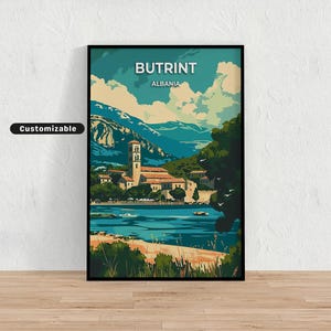 Butrint, Albania Travel poster , Butrint, Albania Travel poster , Custom poster , Poster Wall Art , Travel Art , Digital download