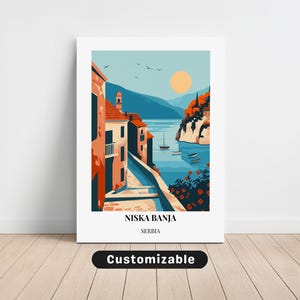 Niska Banja, Serbia Travel Canvas , Niska Banja, Serbia Travel poster , Custom Canvas , Poster Wall Art , Travel Art , Digital download