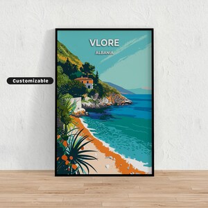 Vlore, Albania Travel poster , Vlore, Albania Travel poster , Custom poster , Poster Wall Art , Travel Art , Digital download