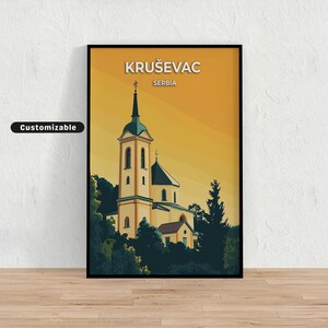 Kruševac, Serbia Travel poster , Kruševac, Serbia Travel poster , Custom poster , Poster Wall Art , Travel Art , Digital download