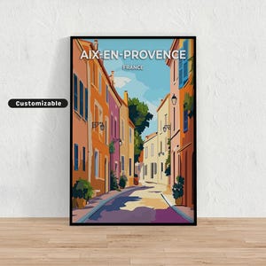 Aix-en-Provence, France Travel poster , Aix-en-Provence, France Travel poster , Custom poster, Poster Wall Art, Travel Art, Digital download